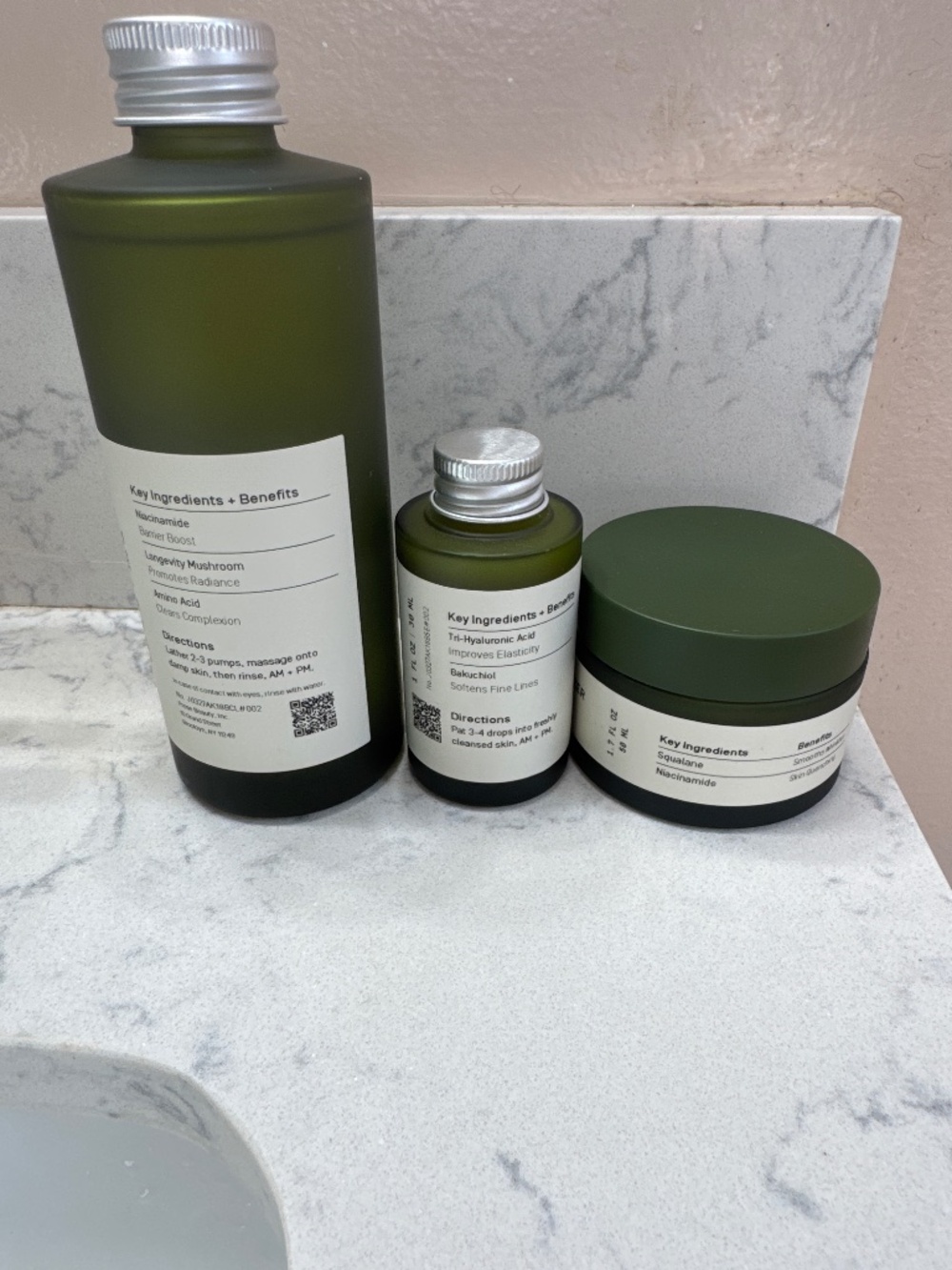 Prose 3 step skincare
